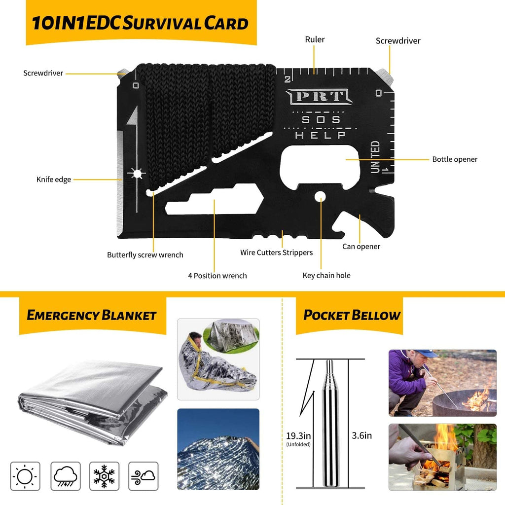 CIVIC SHIELD Inc  Outdoor 60 in 1 Emergency Survival Kit